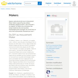 Makers — Wiki for home