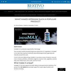 WHAT MAKES INTRAMAX SUCH A POPULAR PRODUCT