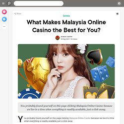 Online Betting Malaysia is best for casino lovers
