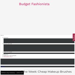 Cheap Makeup Brushes — Budget Beauty Brushes by Budget Fashionista