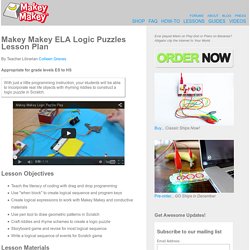 Makey Makey ELA Logic Puzzles Lesson Plan