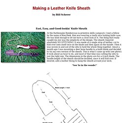 Making a Leather Knife Sheath
