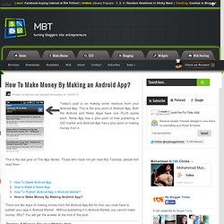 How To Make Money By Making an Android App?