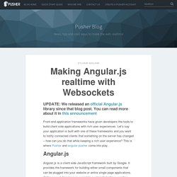 Making Angular.js Real-Time with Pusher - Pusher