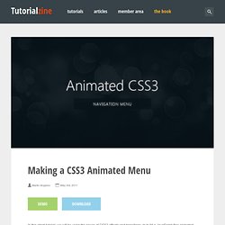 Making a CSS3 Animated Menu