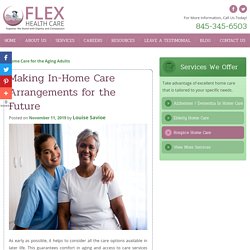 Making In-Home Care Arrangements for the Future