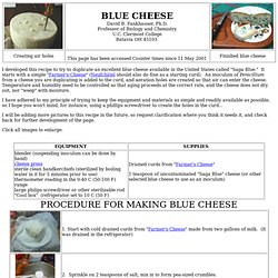 Making Blue Cheese