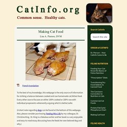 Making Cat Food