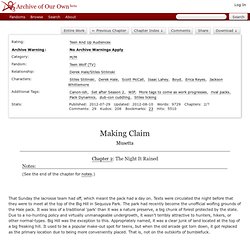 Making Claim - Chapter 2 - Musetta - Teen Wolf