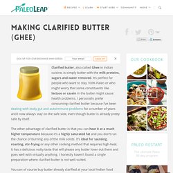 Making Clarified Butter (Ghee)