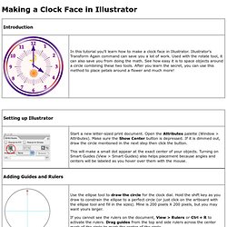 Making a Clock Face in Illustrator