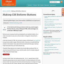 Making CSS Rollover Buttons