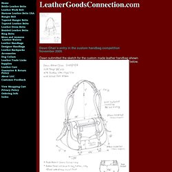 Making a custom leather handbag