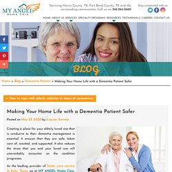 Making Your Home Life with a Dementia Patient Safer