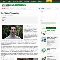Re-“Making” Education