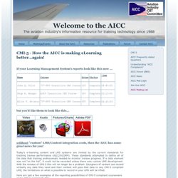 CMI-5 - How the AICC is making eLearning better…again!