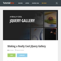 Making a Really Cool jQuery Gallery