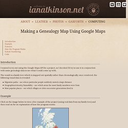 Making a Genealogy Map Using the Google Maps API