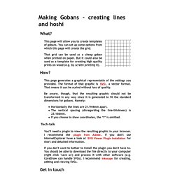 Making Gobans - creating lines and hoshi