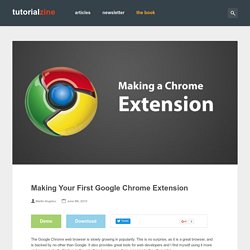 Making Your First Google Chrome Extension Tutorialzine