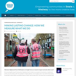 Making lasting change: How we measure what we do – Ideas Test