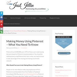 Making Money Using Pinterest - What You Need To Know
