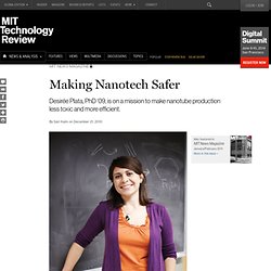 Making Nanotech Safer