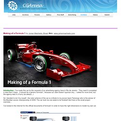 Making of a Formula 1
