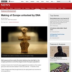 Making of Europe unlocked by DNA