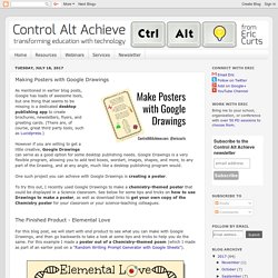 Control Alt Achieve: Making Posters with Google Drawings