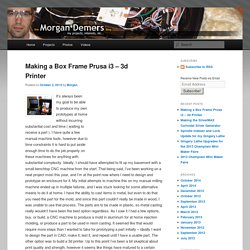 Making a Box Frame Prusa i3 – 3d Printer