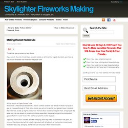 Skylighter Fireworks Making