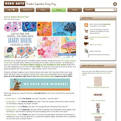 Card making, scrapbooking, and craft ideas with Hero Arts stamps!