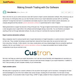 Making Smooth Trading with Our Software