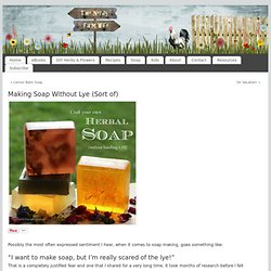 Making Soap Without Lye (Sort of)