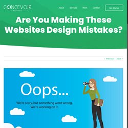 Are You Making These Websites Design Mistakes?