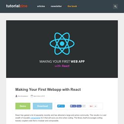 Making Your First Webapp with React