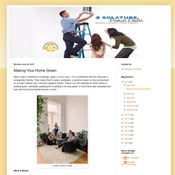 Making Your Home Green