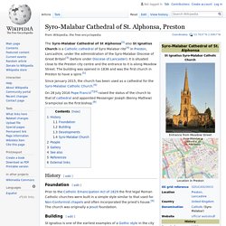 Syro-Malabar Cathedral of St. Alphonsa, Preston
