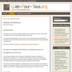 Maladie de Parkinson - Web-pour-tous.org