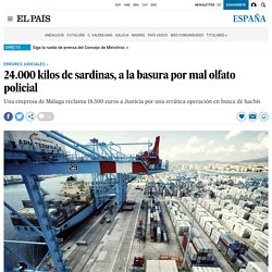 Málaga: 24.000 kilos de sardinas, a la basura por mal olfato policial