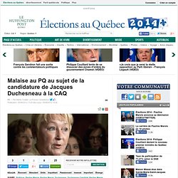 Malaise au PQ au sujet de la candidature de Jacques Duchesneau à la CAQ