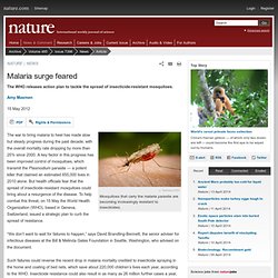 Malaria surge feared