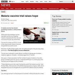 Malaria vaccine trial raises hope
