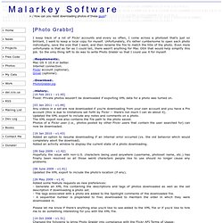 Malarkey Software - Software - Photo Grabbr