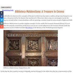 The Malatestiana Library of Cesena