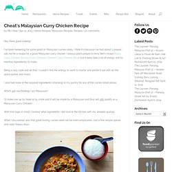Cheat's Malaysian Curry Chicken Recipe