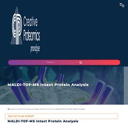 MALDI-TOF-MS Intact Protein Analysis
