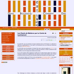 Les Chants de Maldoror par Le Comte de Lautréamont - « Comment Dire » le site de Denis Bolusset-Li 《怎么说呢》 李得艺的个人网站