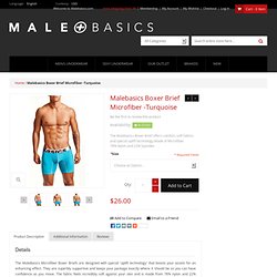 Boxer Brief Microfiber Turquoise - MaleBasics.com